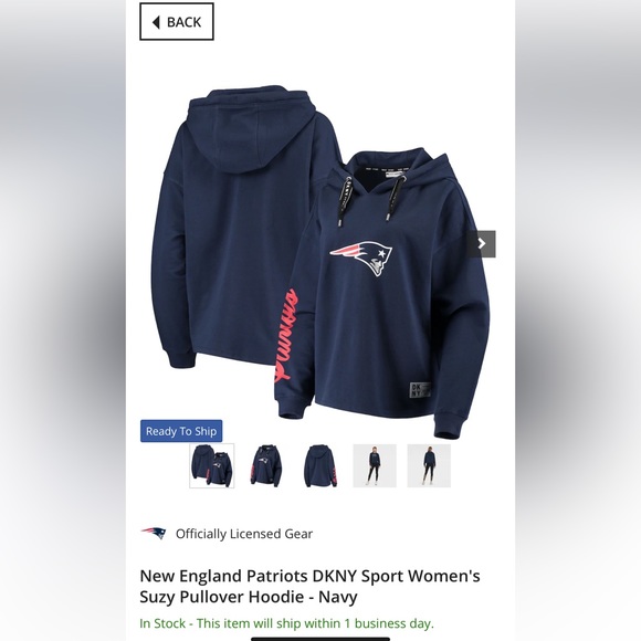 DKNY New England Patriots hoodie - Picture 7 of 8